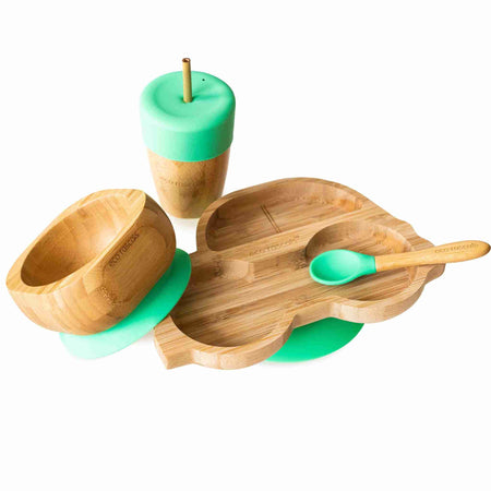 Bamboo Car Plate Weaning Gift Set