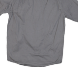 WRANGLER Mens Grey Short Sleeve Shirt S Cotton Blend Casual Summer Button Pocket