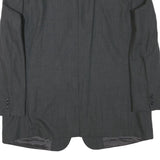 YVES SAINT LAURENT Mens Grey Wool Blend Classic Jacket L Woven Button Casual