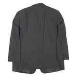 YVES SAINT LAURENT Mens Grey Wool Blend Classic Jacket L Woven Button Casual