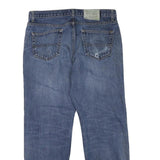 TOMMY HILFIGER Mens Regular Fit Blue Denim Jeans W34 L29 Zip Closure Classic