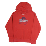 NIKE Mens Red Hoodie M Basketball Pullover Cotton Casual Sportswear