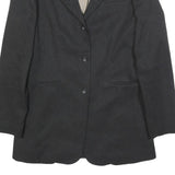 ZARA BASIC Womens Black Jacket M Woven Button Plain Stylish Classic
