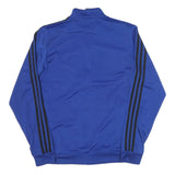 ADIDAS Mens Blue & Black Zip Track Jacket M Polyester Blend Sportswear