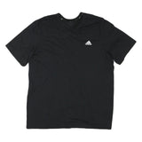 ADIDAS Mens Black Athletic T-Shirt XL Short Sleeve Crew Neck Sportswear Logo