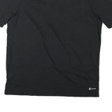 ADIDAS Mens Black Athletic T-Shirt XL Short Sleeve Crew Neck Sportswear Logo