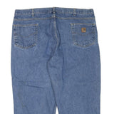 CARHARTT Mens Regular Fit Blue Denim Jeans W46 L25 Workwear Zip Closure