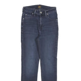 LEE Womens Slim Blue Denim Slim Skinny Jeans W22 L25 Classic Zip Cotton Blend