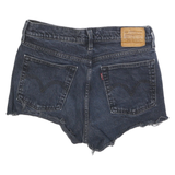 LEVI'S Womens Shorts Blue Denim Cut-Off S W28 Raw Hem Casual