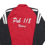 ADIDAS Mens Red & Black Football Track Jacket M Polyester Zip Sports Training