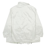 GOLDIX Womens White Zip Jacket UK 22 Plain Lightweight Casual Outerwear