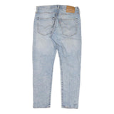LEVI'S 512 Mens Slim Jeans Blue Denim Light W30 L28 Slim Fit Zip Closure