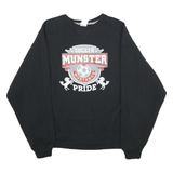 RUSSELL ATHLETIC Mens Black Soccer Munster Mustangs Crew Neck XL Cotton