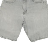 WRANGLER Mens Grey Denim Shorts S W28 Classic Cotton Blend Casual
