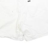 LEE Womens White Cotton Casual Shorts XXS W34 Comfortable Summer Wear