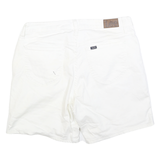 LEE Womens White Cotton Casual Shorts XXS W34 Comfortable Summer Wear