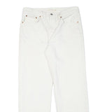 LEVI'S Womens Jeans White Regular Straight Denim W32 L30 Classic Zip Cotton