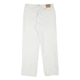 LEVI'S Womens Jeans White Regular Straight Denim W32 L30 Classic Zip Cotton