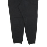 NAUTICA Mens Joggers Black L W34 L27 Cotton Blend Relaxed Tapered Drawstring