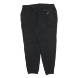 NAUTICA Mens Joggers Black L W34 L27 Cotton Blend Relaxed Tapered Drawstring