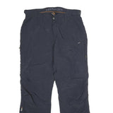 ICEPEAK Mens Polyamide Navy Regular Fit Straight Trousers W36 L34 Outdoor Zip