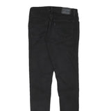 LEVI'S Womens Black Slim Skinny Denim Cotton Blend W25 L28 Zip Jeans