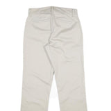 LEE Womens Cotton Blend Beige Regular Fit Straight Leg Trousers W30 L33 Classic