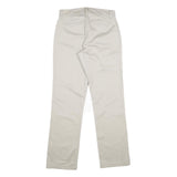LEE Womens Cotton Blend Beige Regular Fit Straight Leg Trousers W30 L33 Classic
