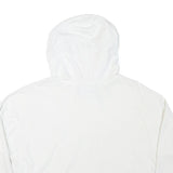 CALVIN KLEIN JEANS Womens White Hoodie M Cotton Blend Casual Pullover