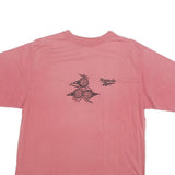 REEBOK Mens Pink Graphic T-Shirt M Short Sleeve Crew Neck Cotton Blend Casual