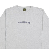 TIMBERLAND Mens Grey Long Sleeve Crew Neck Cotton Blend T-Shirt M