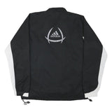 ADIDAS Mens Black & White Track Jacket M Polyester Blend Zip Casual Sportswear