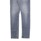CARHARTT Mens Slim Blue Denim Jeans W30 L32 Zip Closure Casual Wear