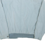 RED POINT Mens Blue Bomber Jacket L Polyester Blend Plain Zip Casual Lightweight