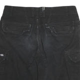 DICKIES Mens Shorts Black Cargo Cotton M W38 Workwear Pockets Casual