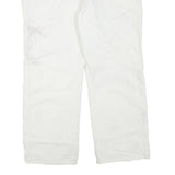 DICKIES Womens White Regular Fit Straight Denim Jeans Cotton Blend W42 L29