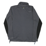 THE NORTH FACE Mens Grey & Black Track Jacket M Polyester Zip Outdoor Activewear