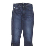 7 FOR ALL MANKIND Womens Jeans Blue Slim Skinny Denim Medium W26 L27 Hook Eye
