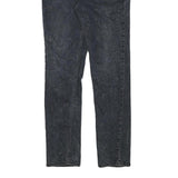 LEVI'S Mens Slim Black Denim Raw Zip Jeans W30 L31 Classic Fit