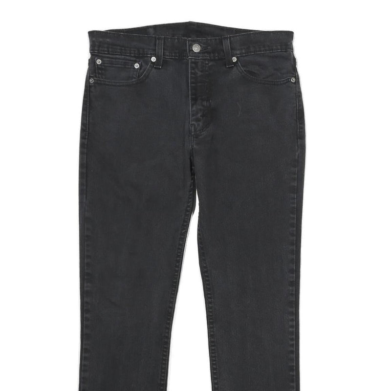 LEVI'S 511 Mens Jeans Black Slim Skinny Denim W32 L30 Stretch Cotton Blend Zip
