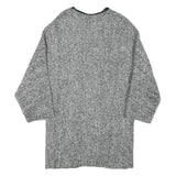 ZARA BASIC Womens Grey Acrylic Blend Relaxed Jacket Size S Knit Oversized
