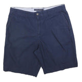 TOMMY HILFIGER Mens Navy Blue Casual Cotton Blend Shorts M W34 Classic Fit