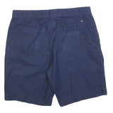 TOMMY HILFIGER Mens Navy Blue Casual Cotton Blend Shorts M W34 Classic Fit