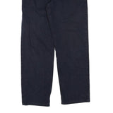 LEVI'S Mens Cotton Blend Black Regular Straight Trousers W30 L30 Classic Zip