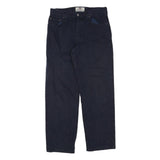 LEVI'S Mens Cotton Blend Black Regular Straight Trousers W30 L30 Classic Zip