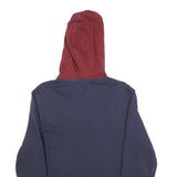 LEVI'S Mens Navy & Maroon Logo Print Hoodie M Casual Cotton Blend Sweatshirt