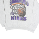 TULTEX Womens Grey Sacramento Kings Crew Neck XL Basketball Sweatshirt