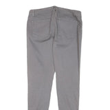 MICHAEL KORS Womens Cotton Blend Grey Slim Skinny Trousers W28 L29 Zip Pocketed