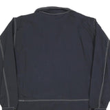 DELFY 1000 Mens Black Zip Up Jacket M Polyester Blend Outdoor Casual Lightweight