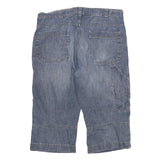 PIONEER Mens Shorts Blue Casual Denim 2XL W36 Cotton Blend Relaxed Fit